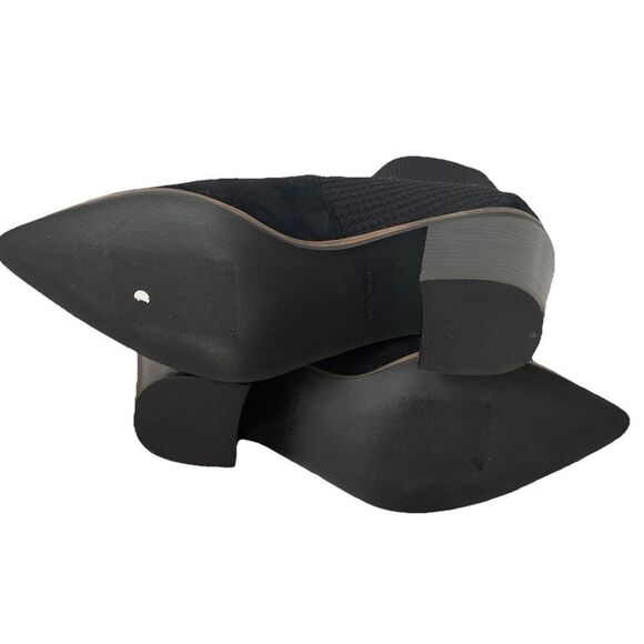 New Cole Haan Women's Black Knit Suede Maggie Ankle Boots Sz 9B Bootie New - Picture 5 of 5